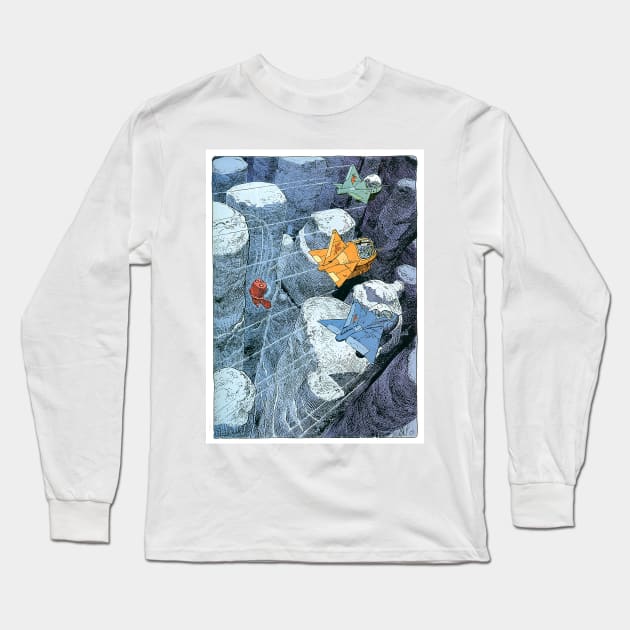 moebius organic paintings - Jean Giraud - moebius - voyage d'hermes Long Sleeve T-Shirt by QualityArtFirst